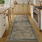 Vesper Collection · Brown Washable Area Rug
