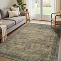 Vesper Collection · Brown Washable Area Rug