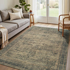 Vesper Collection · Brown Washable Area Rug