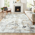Speckle Collection · Brown Grey Washable Area Rug