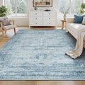 Vesper Collection · Blue Washable Area Rug