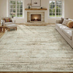 Vesper Collection · Beige Washable Area Rug