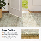 Vesper Collection · Beige Washable Area Rug