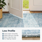 Vesper Collection · Blue Washable Area Rug