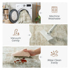 Vesper Collection · Beige Washable Area Rug