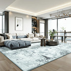 Speckle Collection · Blue Grey Washable Area Rug