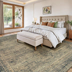 Vesper Collection · Brown Washable Area Rug