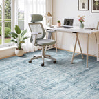 Vesper Collection · Blue Washable Area Rug