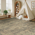 Vesper Collection · Brown Washable Area Rug