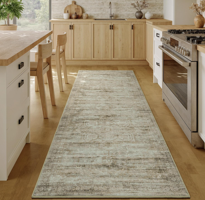 Vesper Collection · Beige Washable Area Rug
